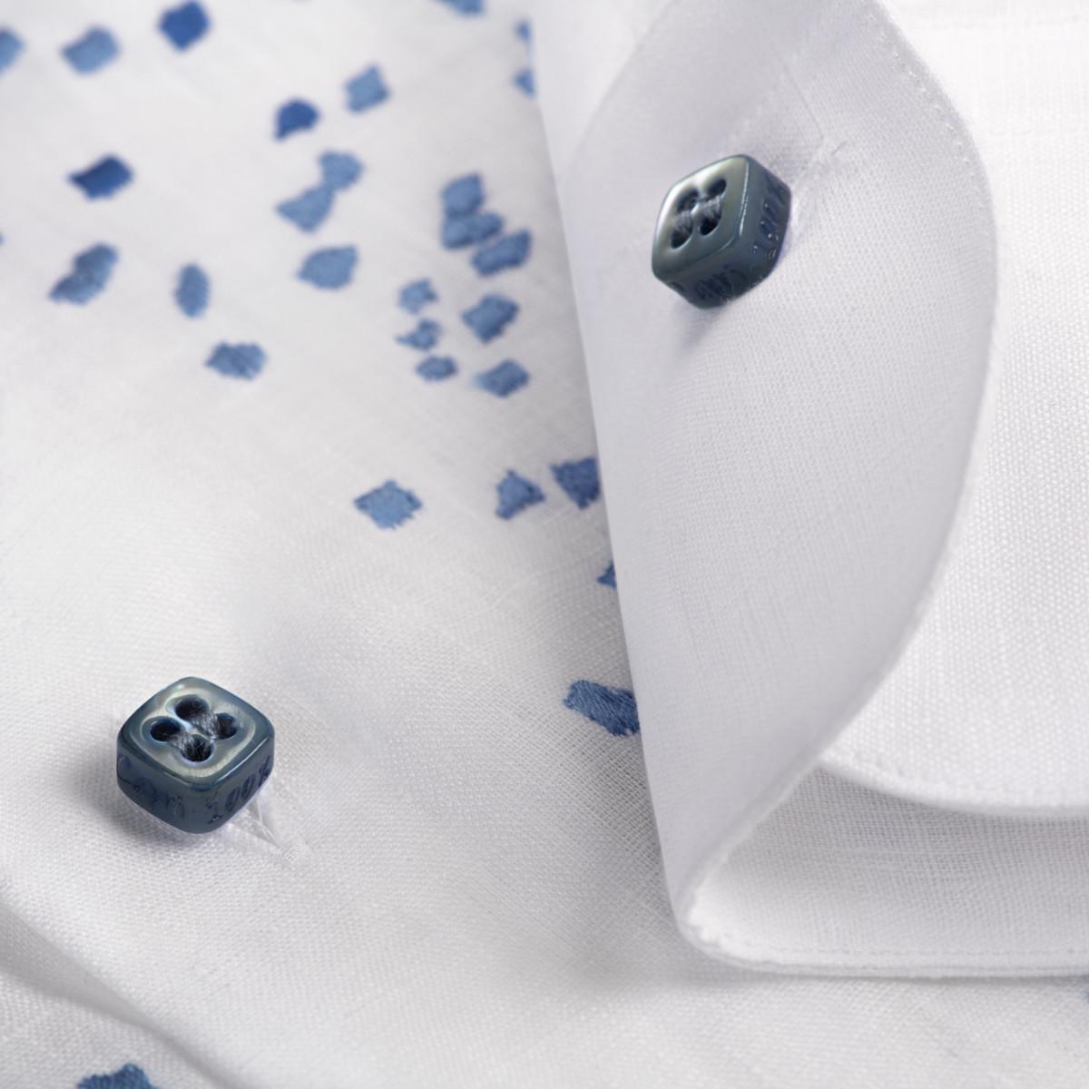 Camicia Coffee buttons detail 100% Capri Camicia Coffee buttons detail 100% Capri