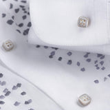 Camicia Coffee white and gray buttons detail 100% Capri Camicia Coffee white and gray buttons detail 100% Capri