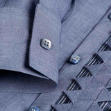 Camicia Origami 100% Capri jeans linen shirt detail Camicia Origami 100% Capri jeans linen shirt detail