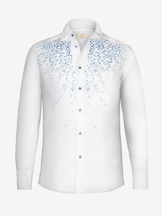 Camicia Coffee White Jeans color 100% Capri