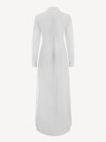 Camicia Origami 100% Capri white linen shirt back Camicia Origami 100% Capri white linen shirt back