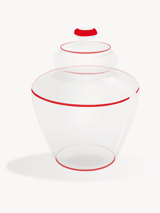 Red Cookie Jar 100% Capri Home