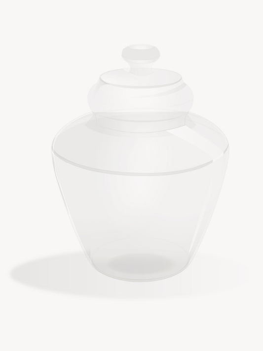 White Cookie Jar 100% Capri Home