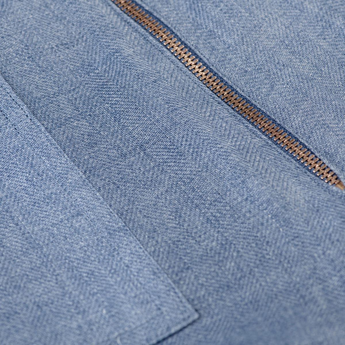 Short linen pants zip  for woman 100% Capri jeans linen pant detail Short linen pants zip  for woman 100% Capri jeans linen pant detail