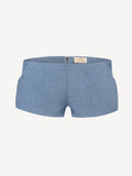 Short linen pants zip  for woman 100% Capri jeans linen pant front Short linen pants zip  for woman 100% Capri jeans linen pant front