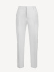Pantalone Martin 100% Capri white linen pant front