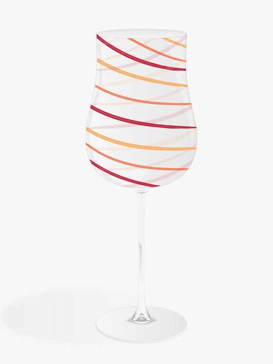 Red Wine Glass Spiral
