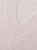 Top St Barth 100 Capri pink and white linen top detail Top St Barth 100 Capri pink and white linen top detail