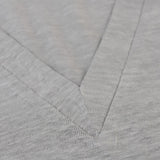 Top V for woman 100% Capri linen light grey top detail Top V for woman 100% Capri linen light grey top detail
