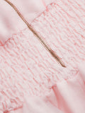 Tuta Zip  for woman 100% Capri pink linen jumpsuit detail