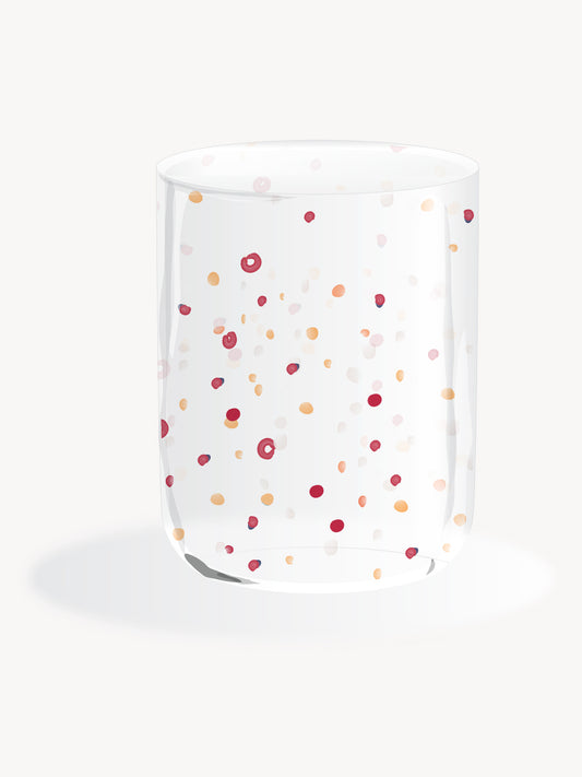 Hand Blown Water Glass Rain