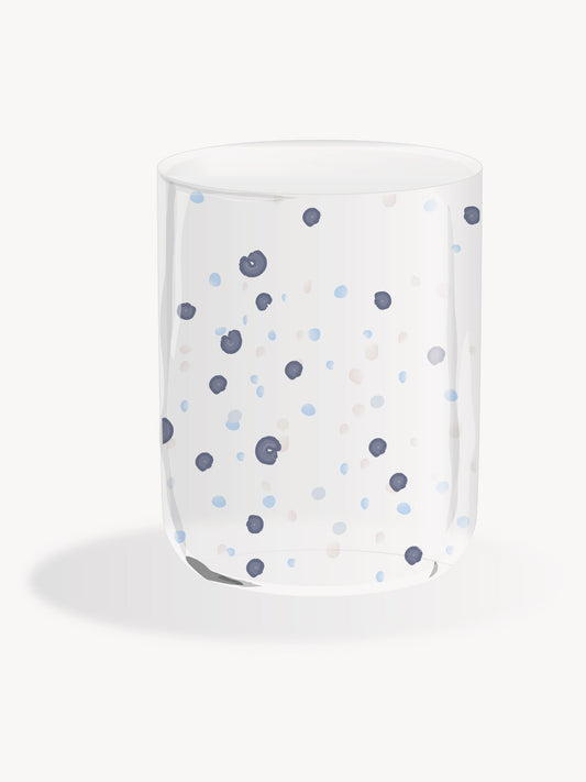 Hand Blown Water Glass Rain