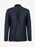 Sud Man blue linen jacket, front view – 100% Capri