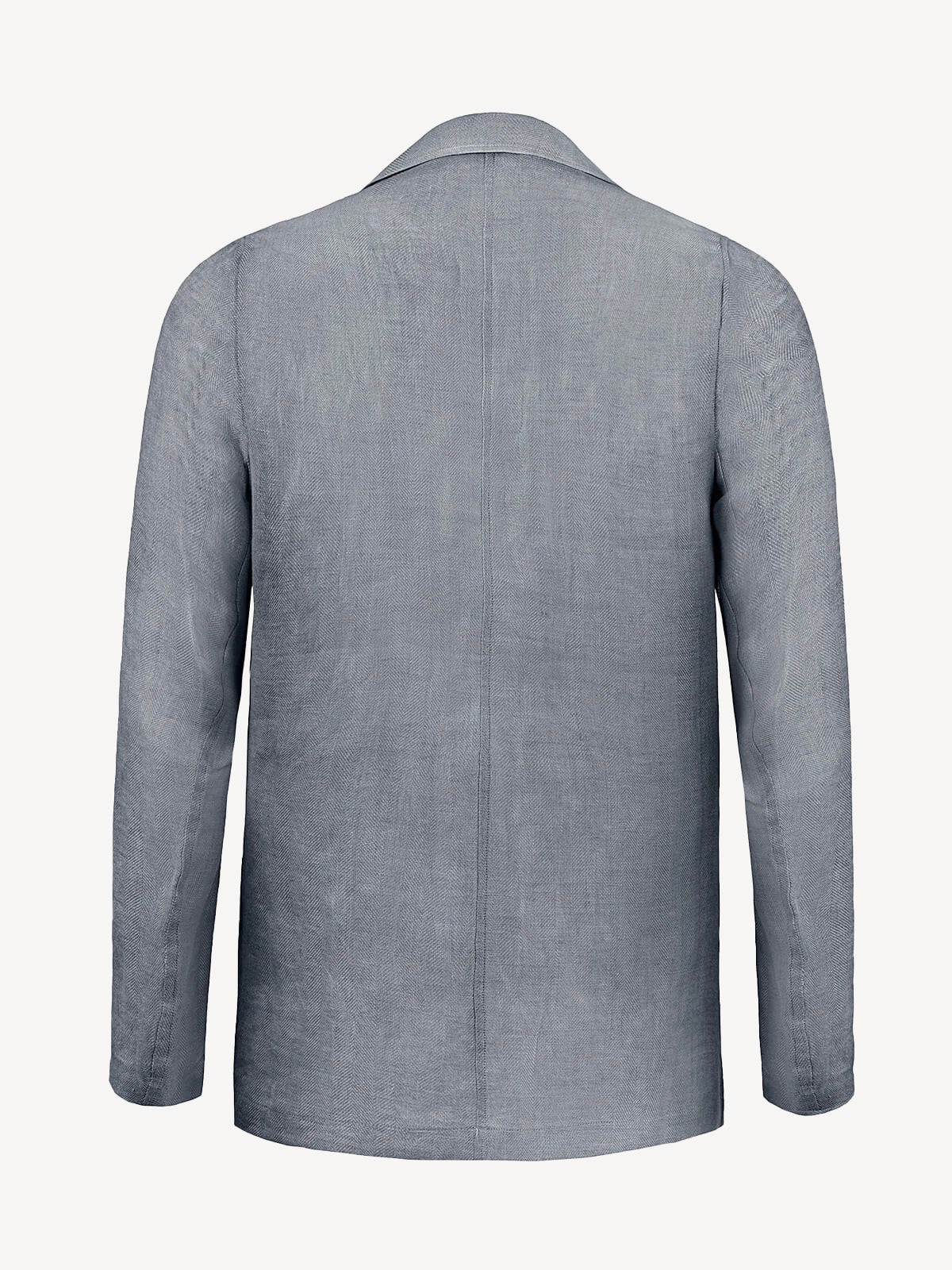 Back view of Sud Man dark grey linen jacket – 100% Capri