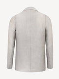 Back view of Sud Man light grey linen jacket – 100% Capri
