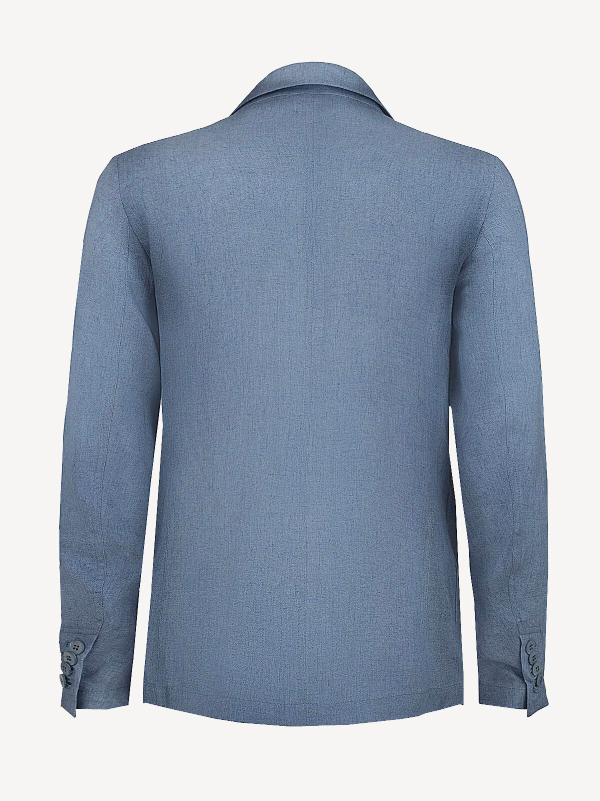Back view of St Tropez jeans linen jacket – 100% Capri