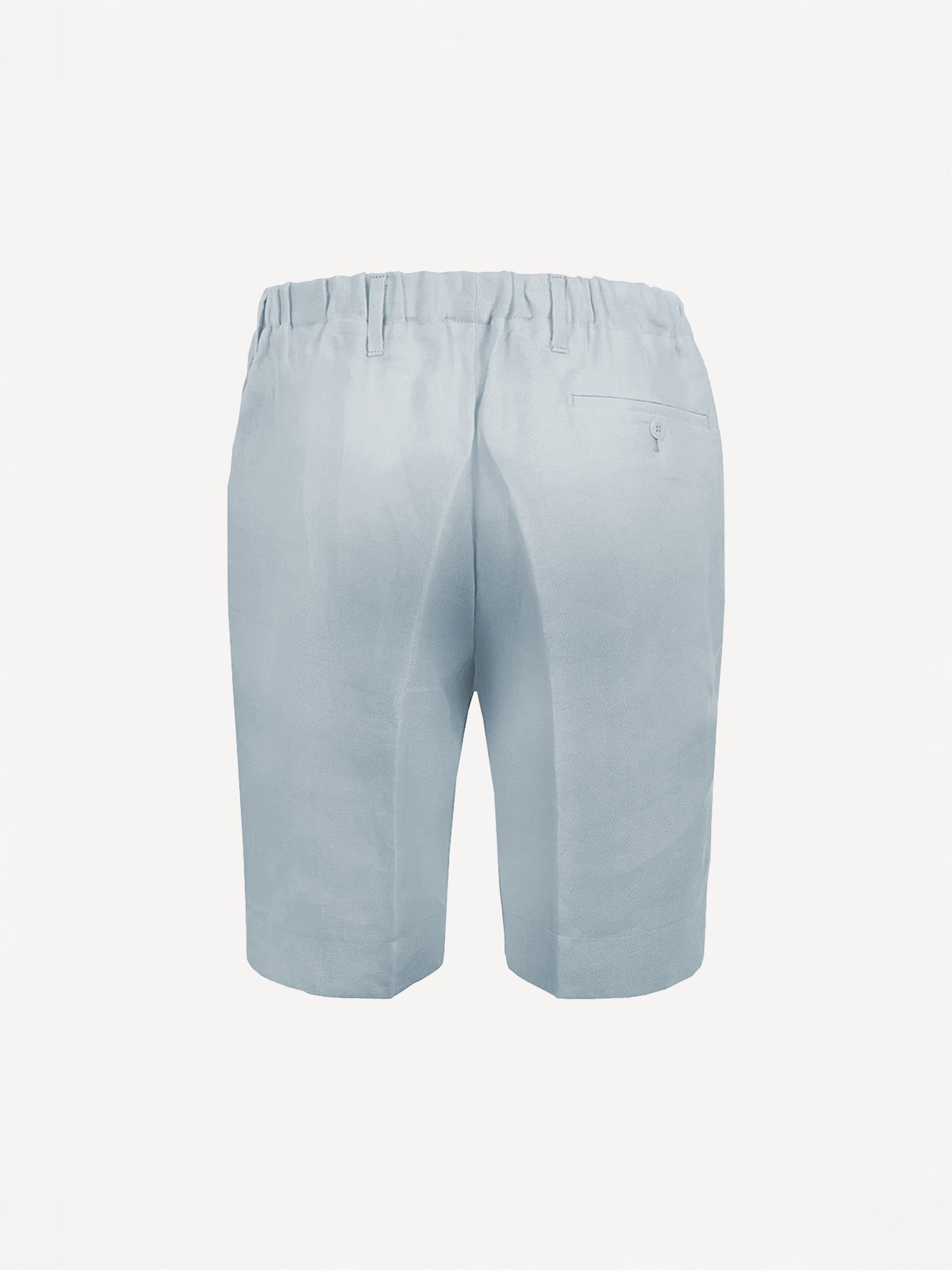 Back view of Capri® linen denim bermuda shorts – 100% Capri