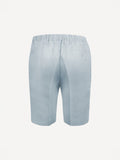Back view of Capri® linen denim bermuda shorts – 100% Capri