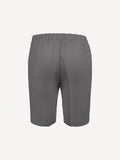 Back view of Capri® dark grey linen bermuda shorts – 100% Capri
