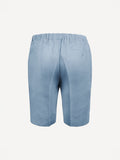 Back view of Capri® linen denim bermuda shorts Sole Mio edition – 100% Capri