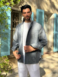 Reversible linen shirt Man