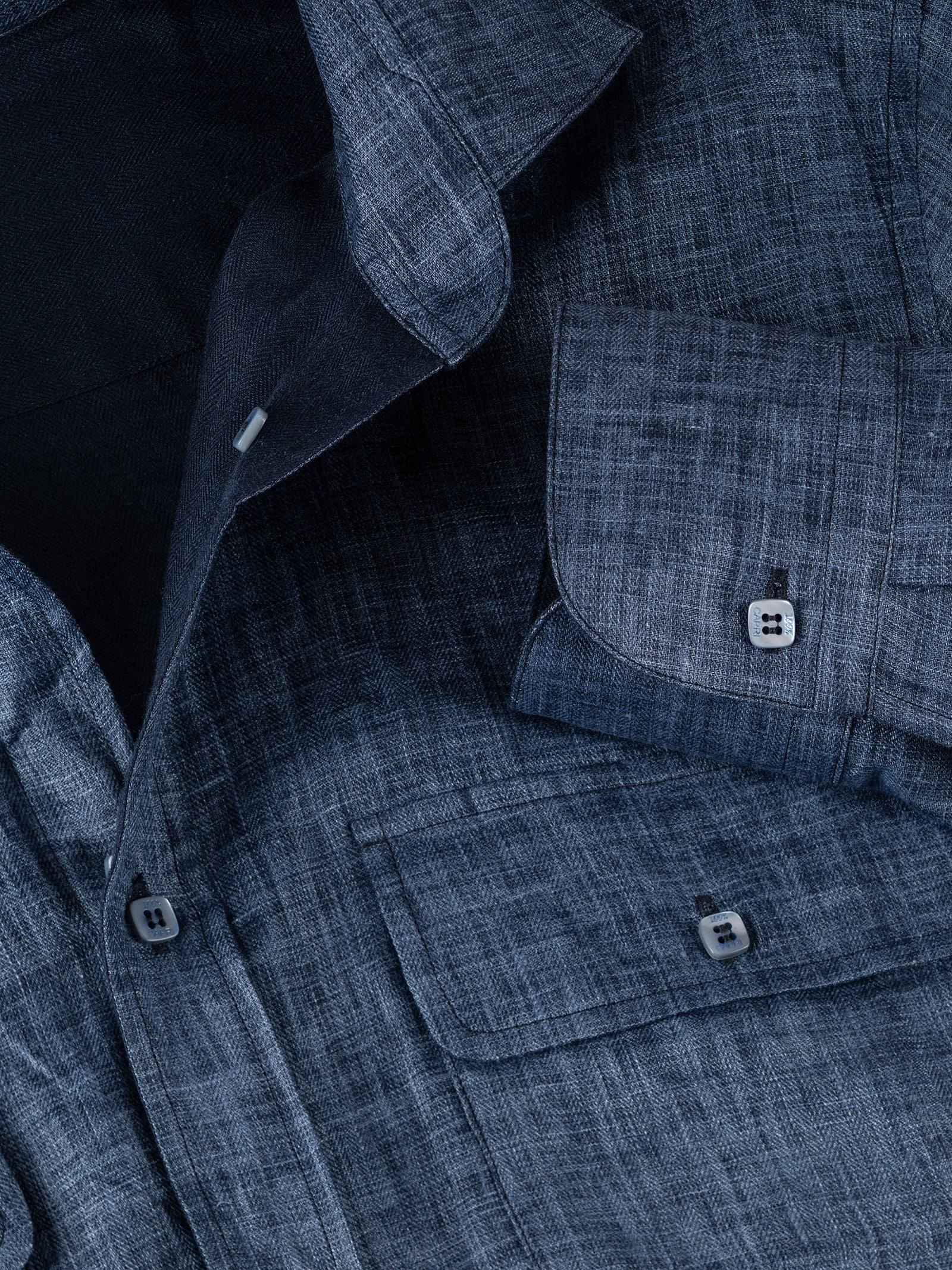 Reversible linen shirt Man