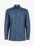 Reversible linen shirt Man