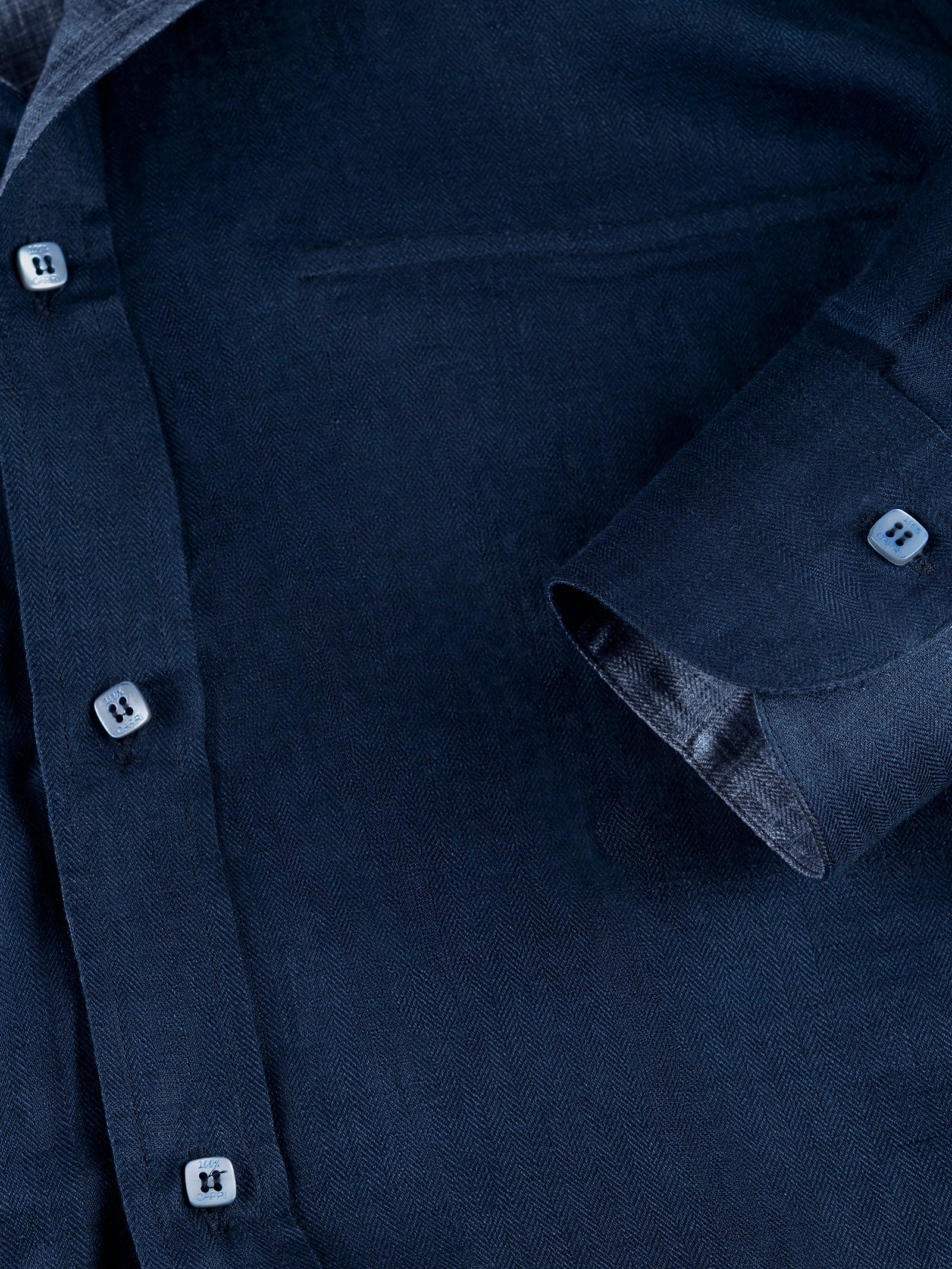 Reversible linen shirt Man