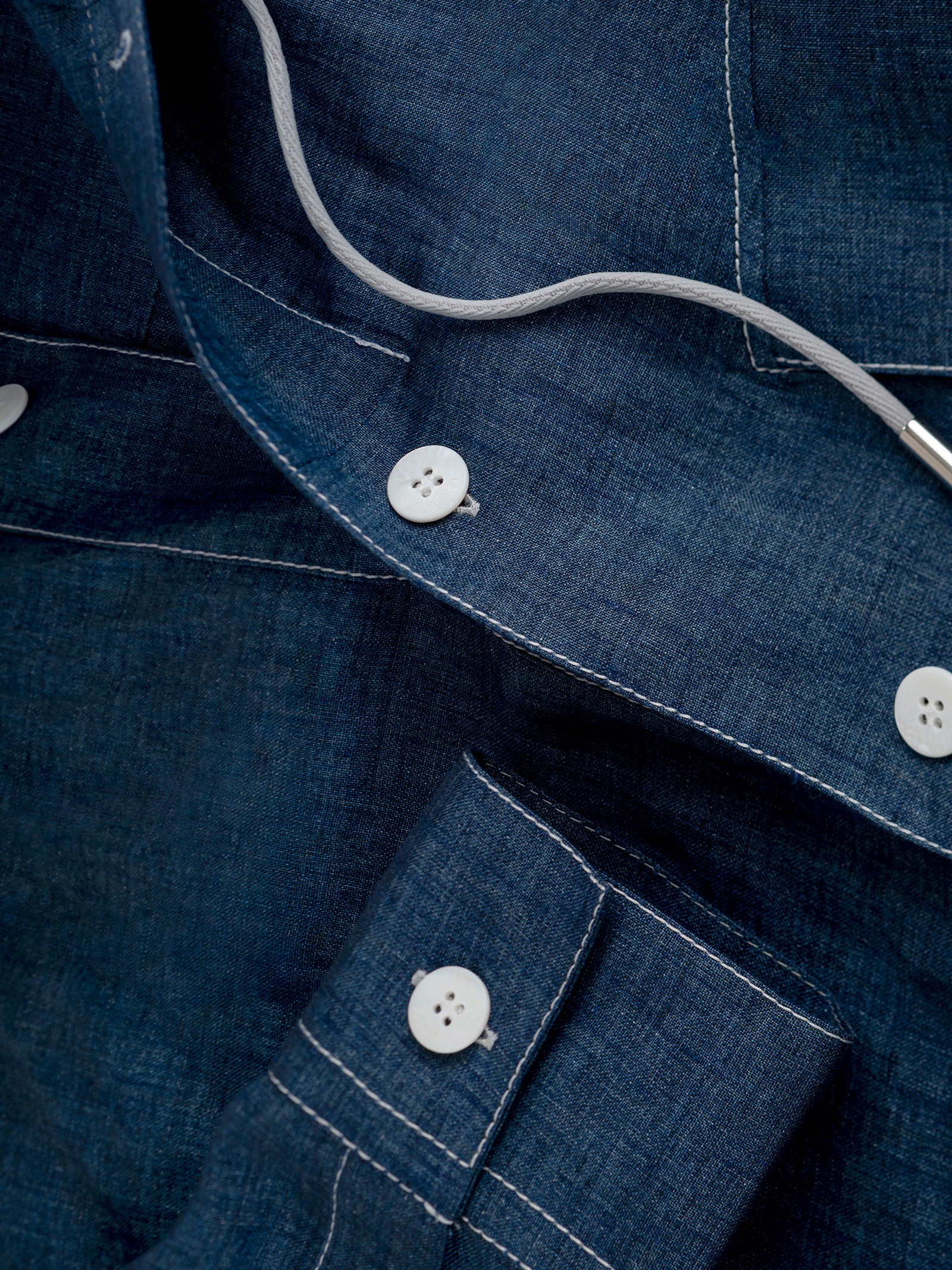 Camicia Cappuccio Denim