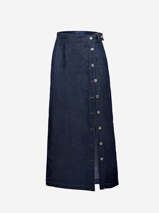 Long Denim Skirt