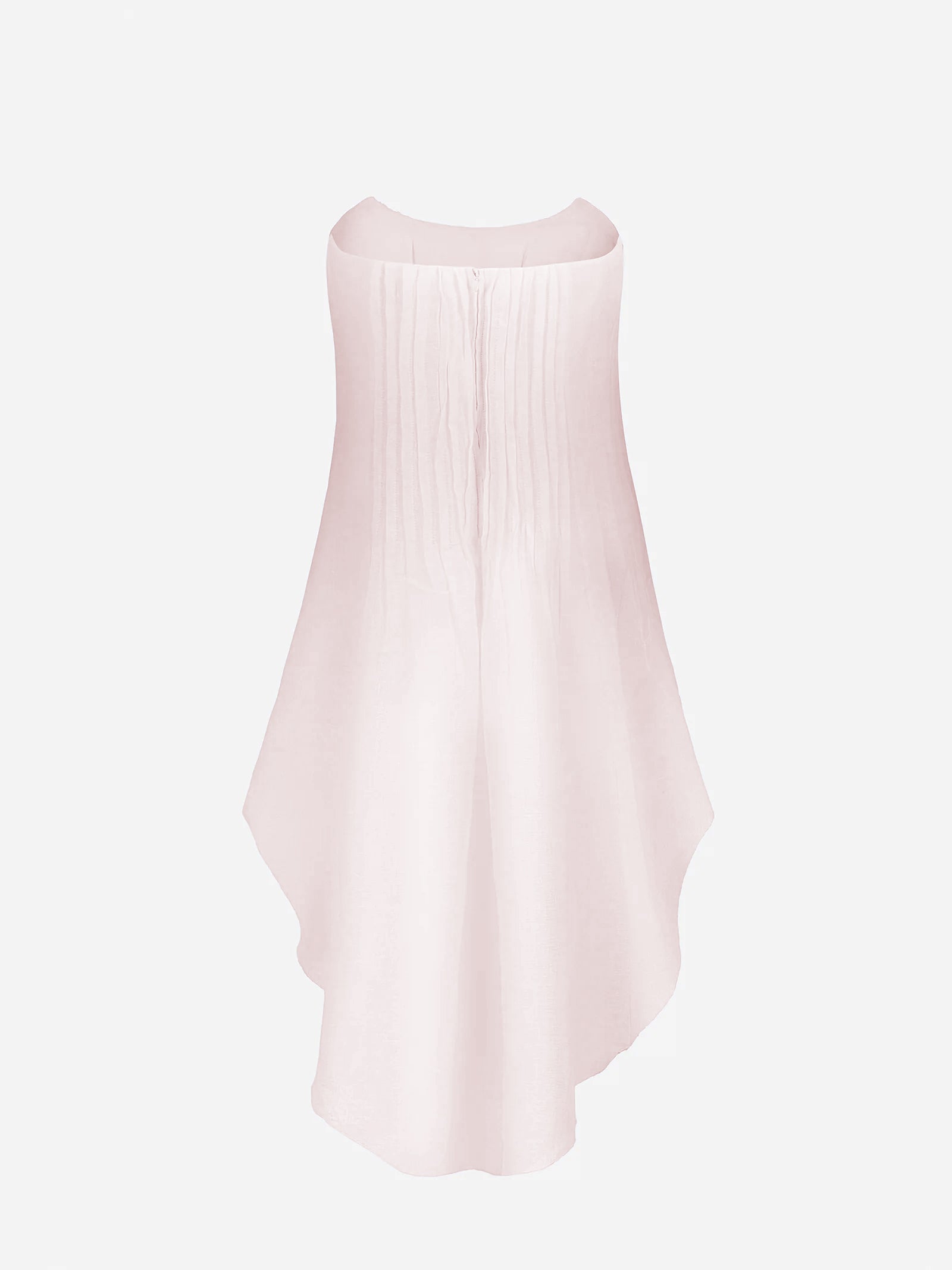 Elegant Porto Top in 100% linen with corset bodice and flowing gauze overlay