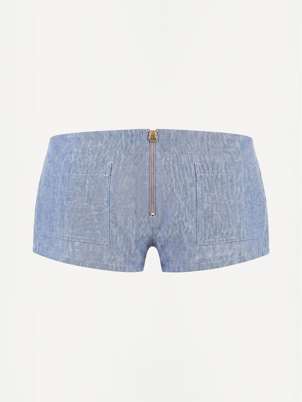 Linen Shorts Pants Zip