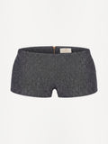 Linen Shorts Pants Zip
