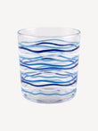 Hand Blown Water Glass Wave