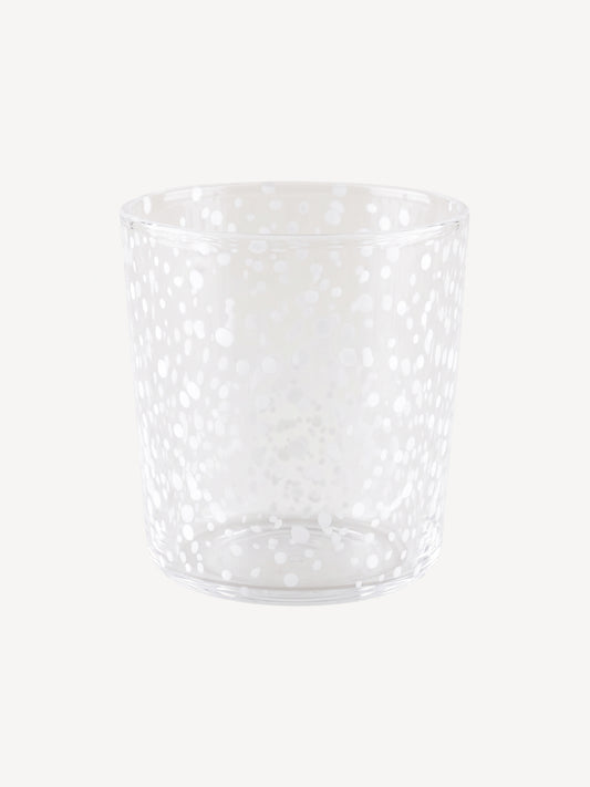 Hand Blown Water Glass Rain