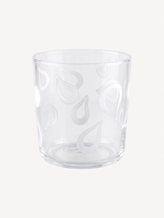 Hand Blown Water Glass Drop