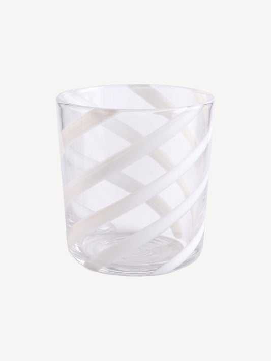 Hand Blown Water Glass Intersection