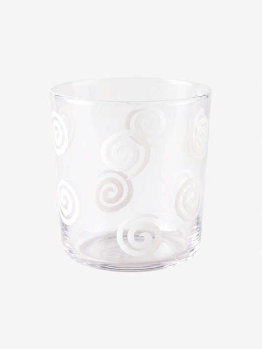Hand Blown Water Glass Vertigo