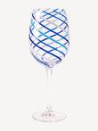 White Wine Glass Spiral
