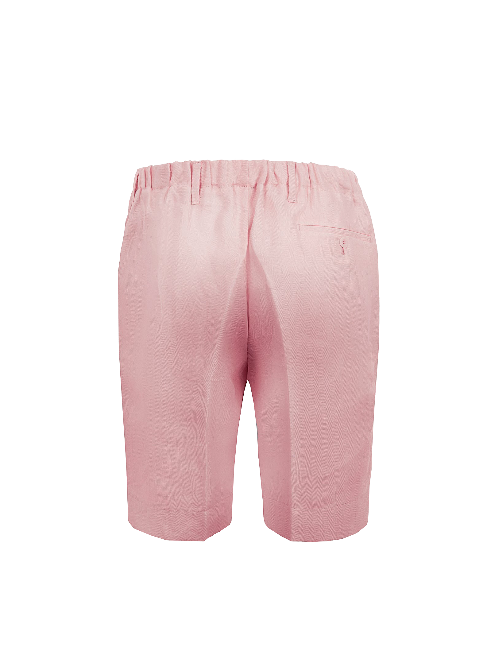 Bermuda Capri for men 100% Capri pink linen pant  back