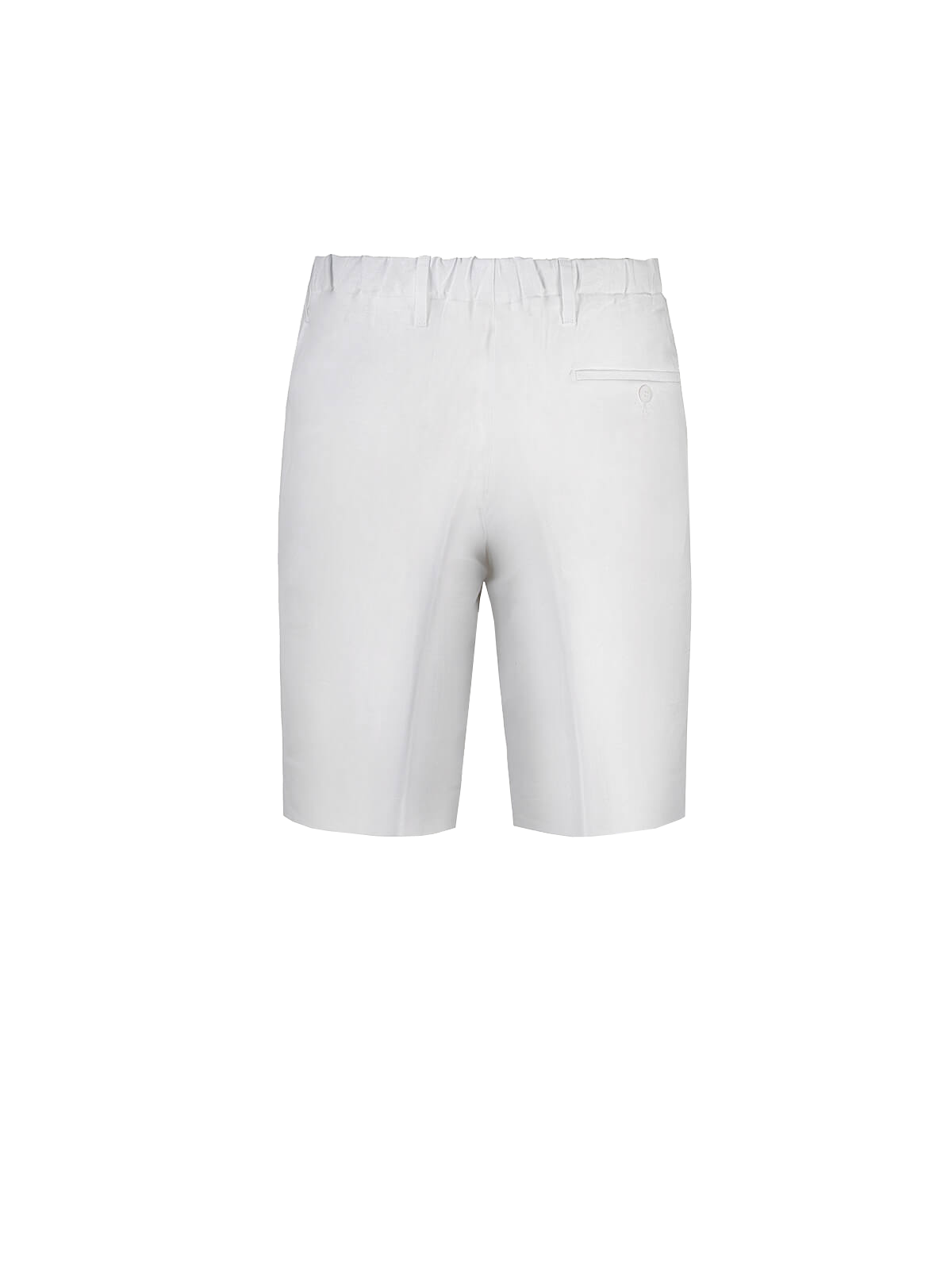 Bermuda Capri for men 100% Capri white linen pant  back