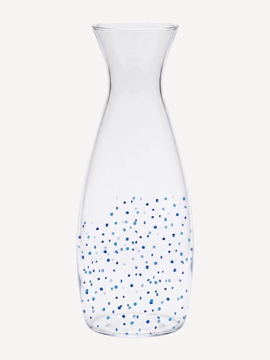 Handblown Glass Water Carafe Rain
