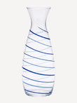 Handblown Glass Water Carafe Spiral