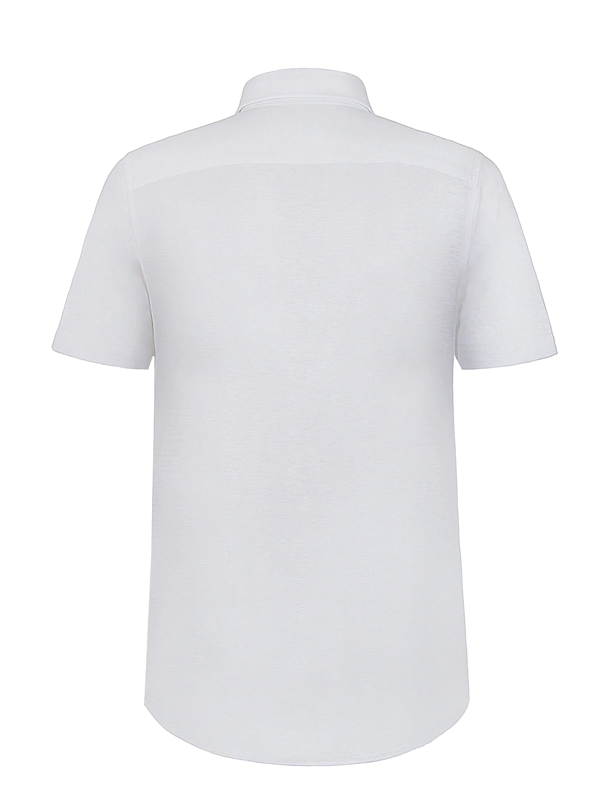 Camicia Portofino for man 100% Capri linen white t-shirt back