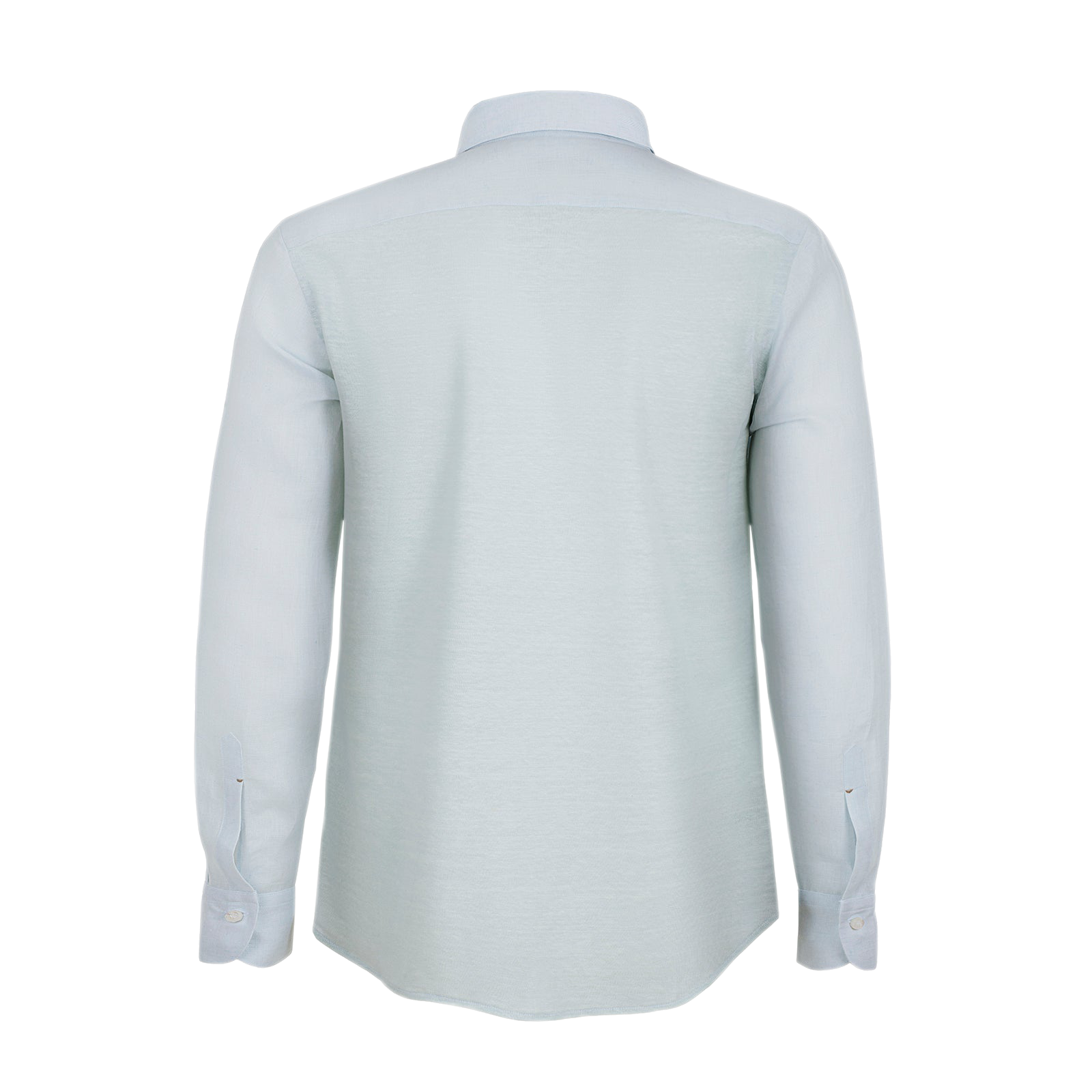 Camicia Mykonos 100% Capri aquamarine linen shirt back