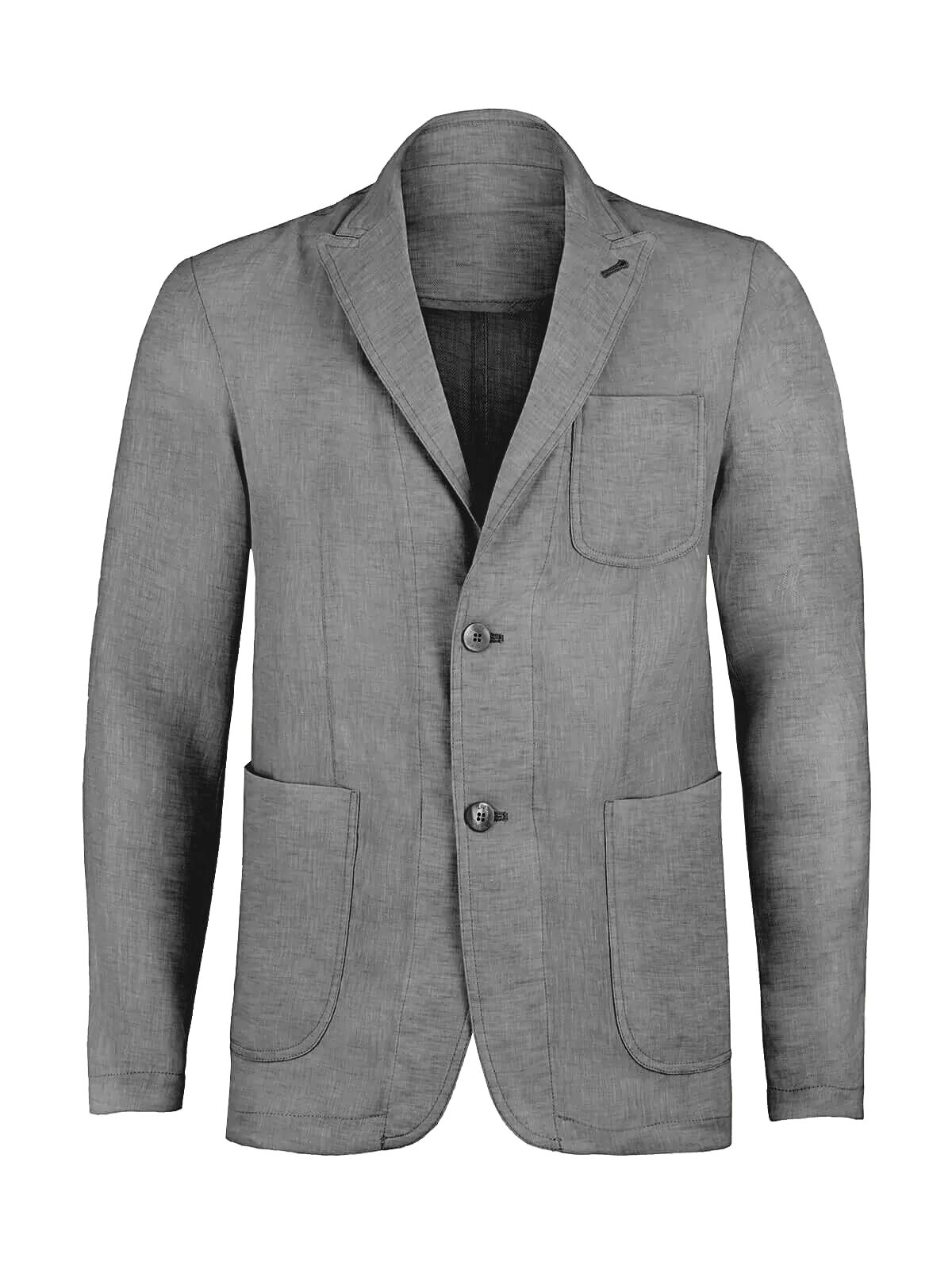 Giacca St. Tropez 100% Capri dark grey linen jacket for man  front