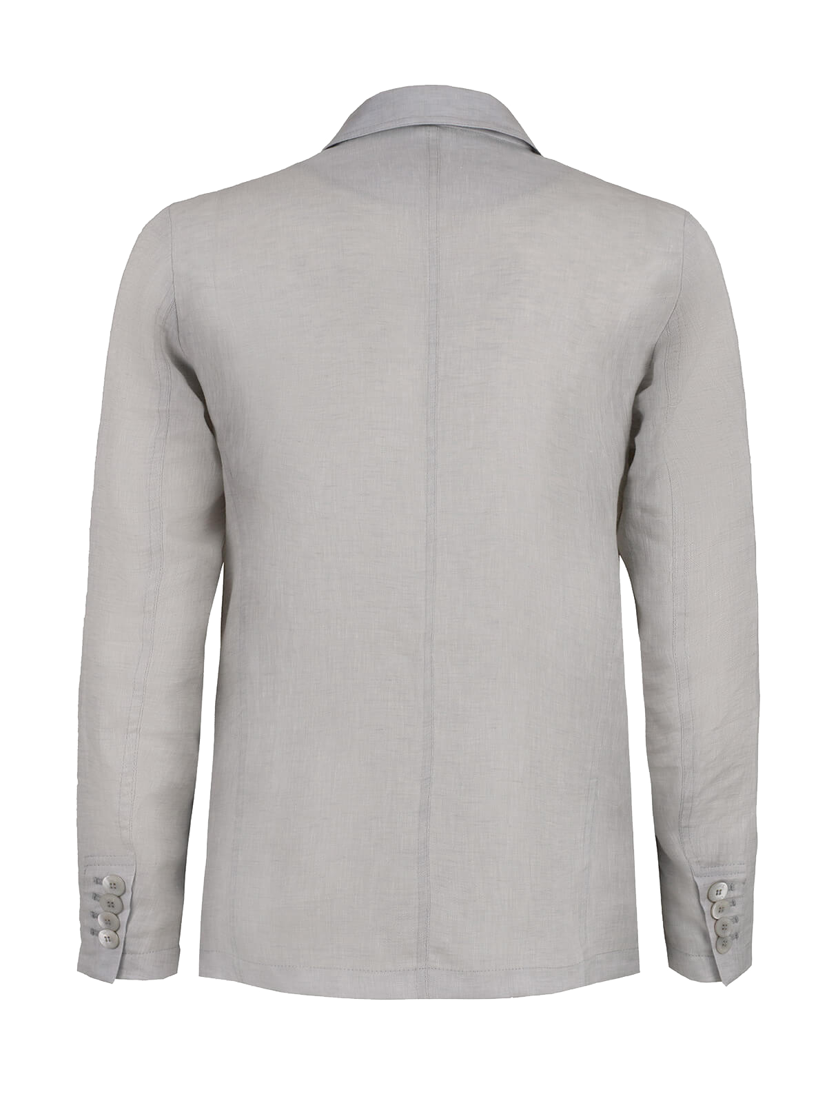 Giacca St. Tropez 100% Capri light grey linen jacket for man  back