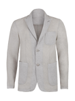 Giacca St. Tropez 100% Capri light grey linen jacket for man  front