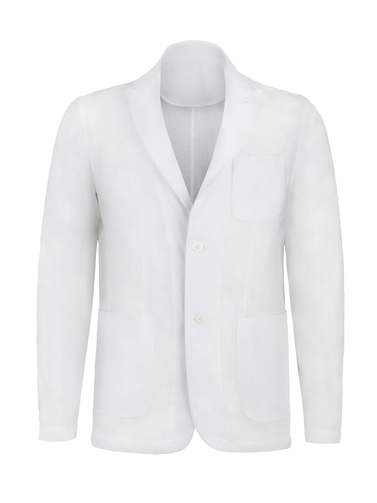 Giacca St. Tropez 100% Capri white linen jacket for man front