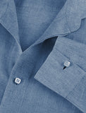 Tiberius Linen Shirt Jeans details 100% Capri